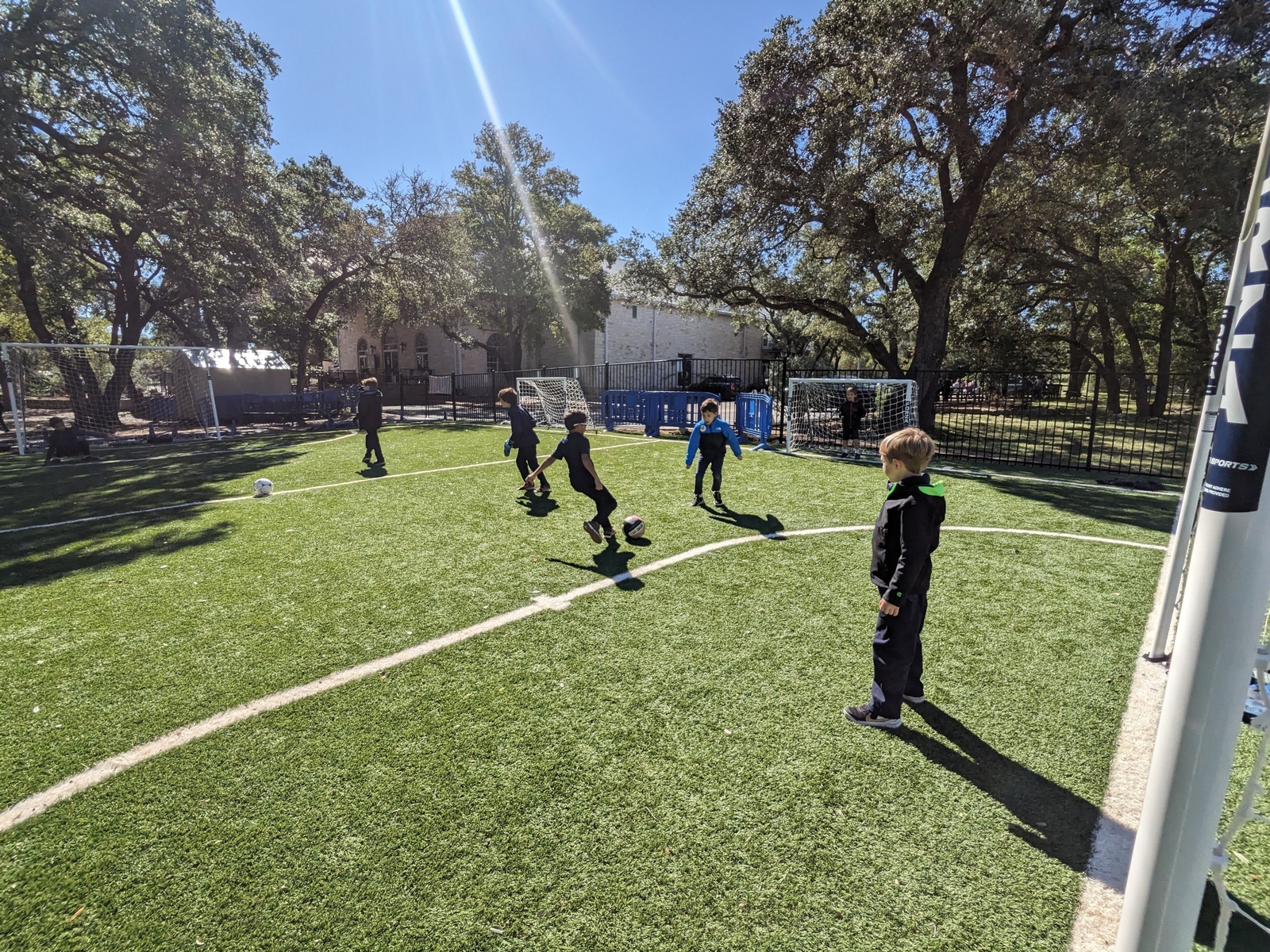 Austin International School students engaging in sport activity, such as soccer.