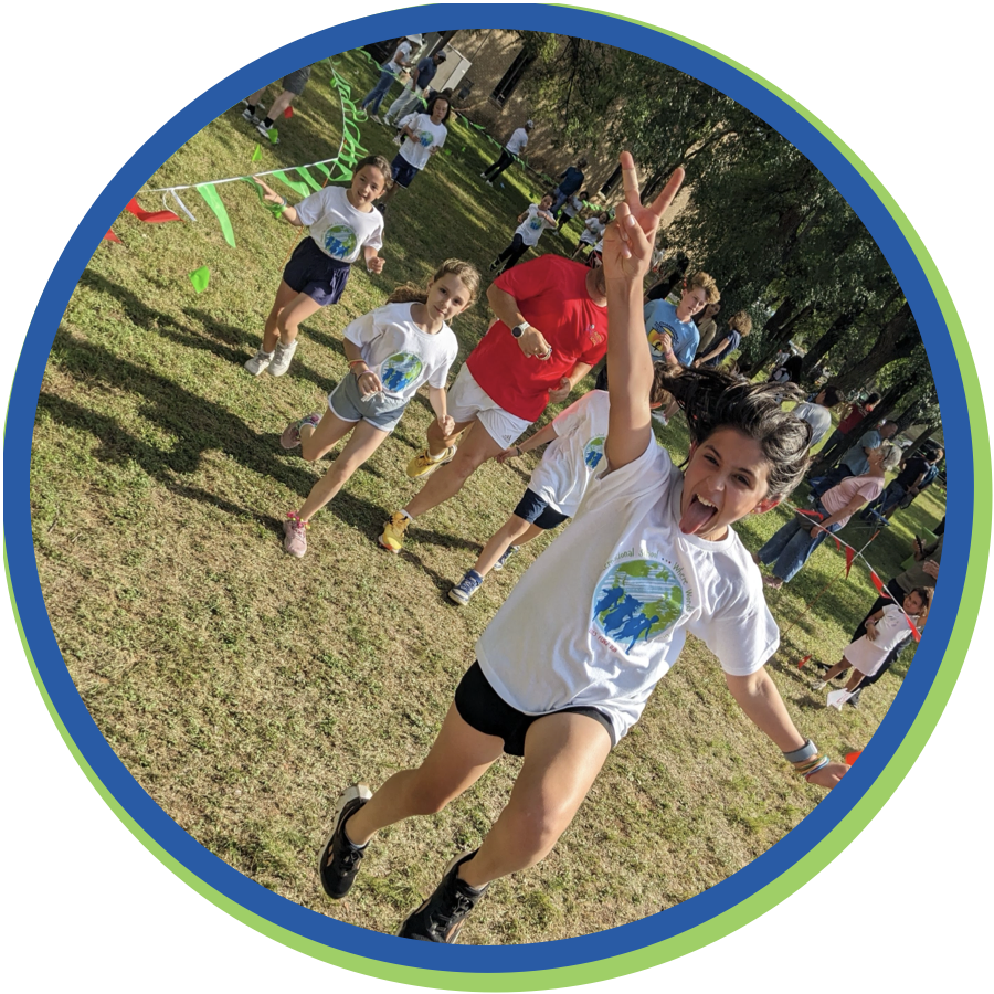 Student enjoying the FUNd run event.