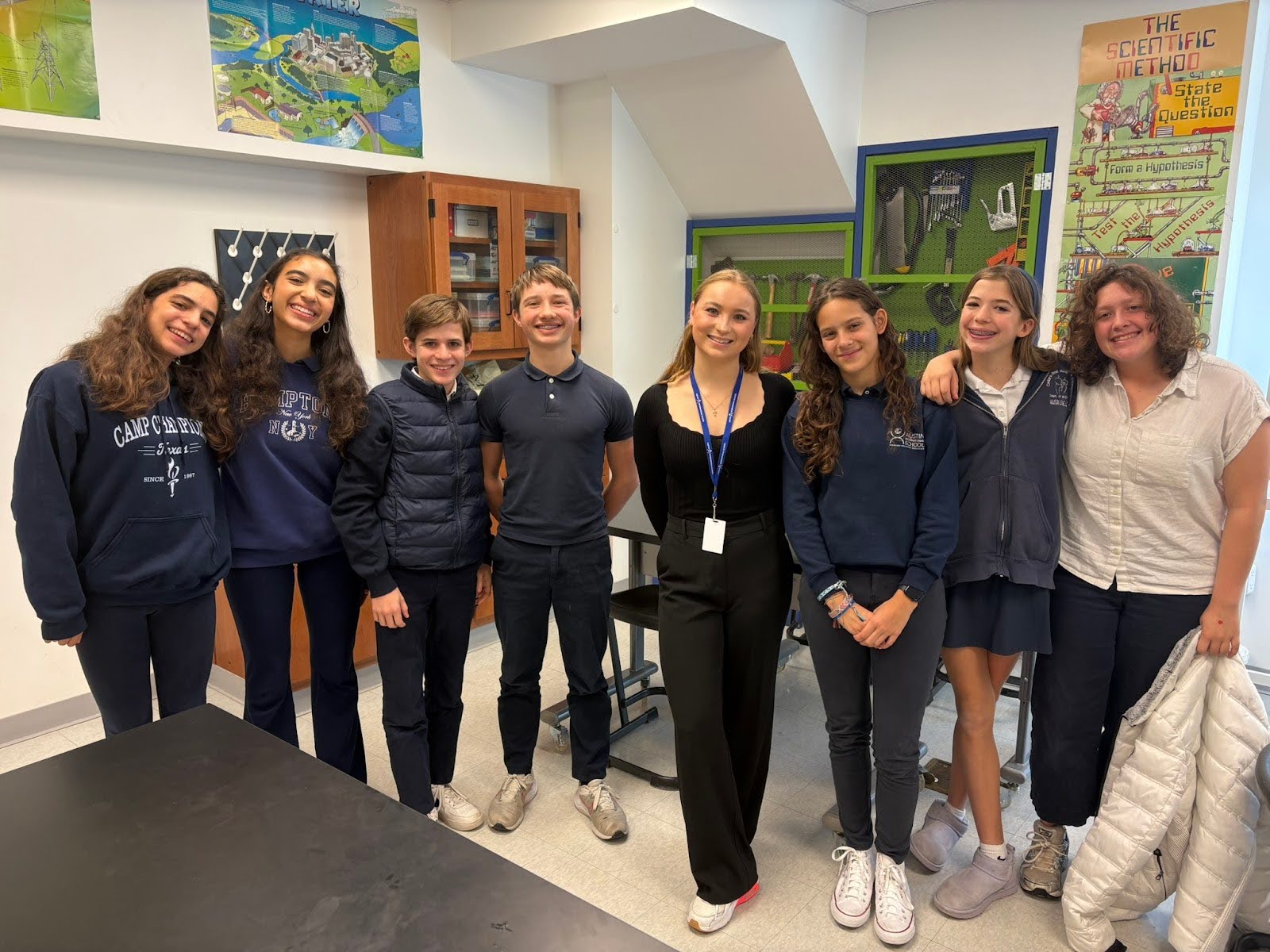 Alexandra Jiampietro visit to Middle School